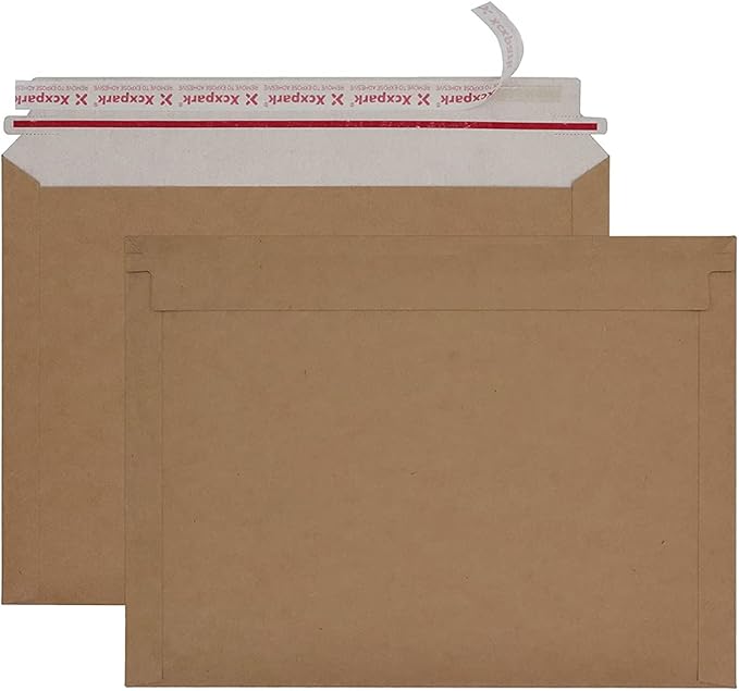 Xxcxpark 25 Pack Brown Kraft Rigid Mailers, 9.5x12.5 inches Self Seal Photo by Xxcxpark