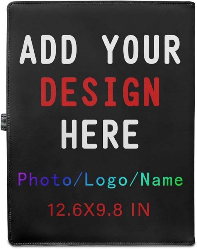 Personalized Padfolio Clipboard Folder Add Your Own Logo Text Text, Custom - Image 2