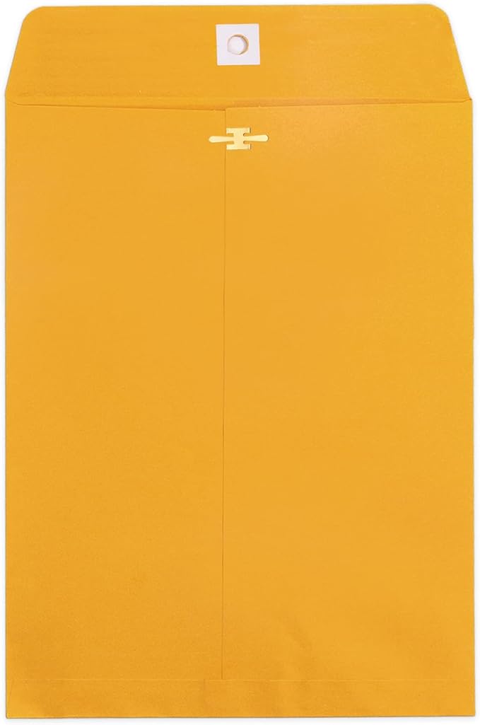 10x13 Clasp Envelopes 20 Pack, Goefun Large Brown Yellow Manilla Envelopes 10x13 by Goefun