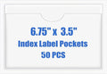 Origin-Joy 50 PCS Self-Adhesive Index Label Pockets by Origin-Joy