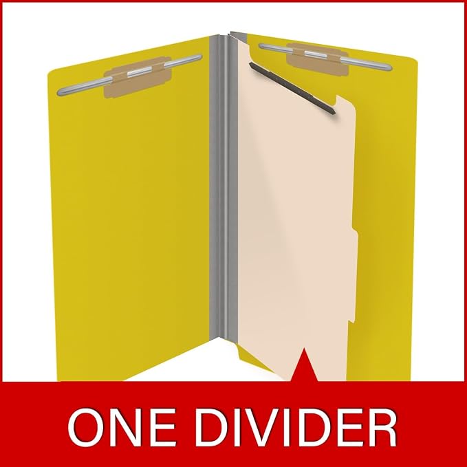 Ecom Folders Top Tab Pressboard Classification Folders | Legal Size 25 Pt Stock - Image 8
