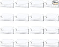 Qizpcer 16 Pack Clear Desktop Business Card Holder Display, Plastic Business by Qizpcer