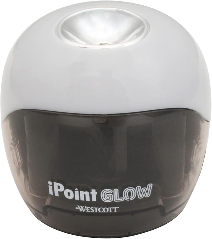 Westcott iPoint Glow Color Changing Battery Pencil Sharpener by Westcott