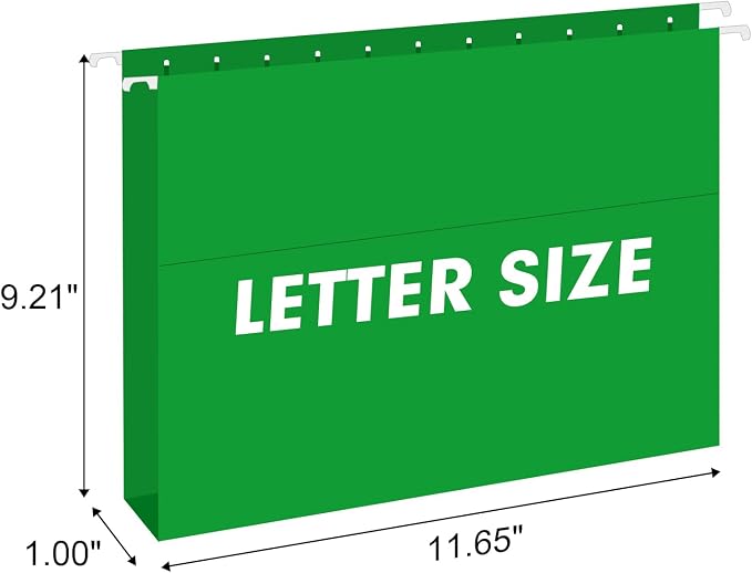 Extra Capacity Hanging File Folders, RAZCC 60 Pack Letter Size Reinforced - Image 2