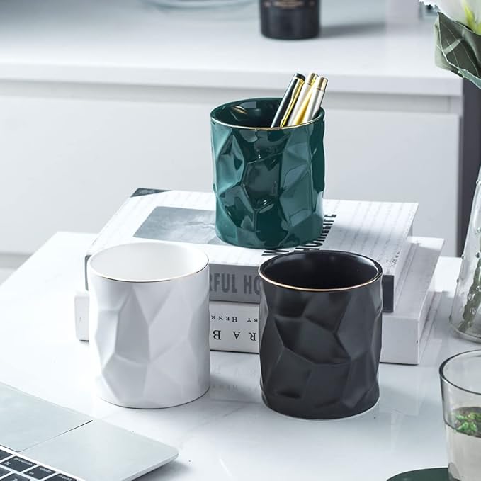 Ceramic Irregular Round Pen Holder - Image 3