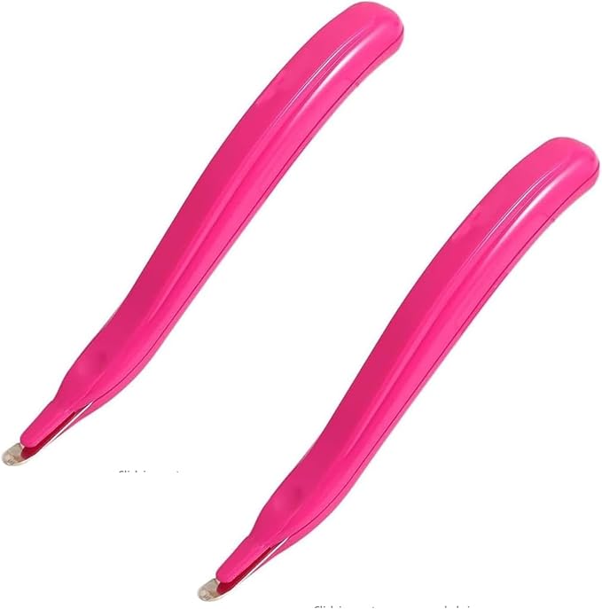 2 Pcs Pink Portable Staple Remover, Staple Puller Tool Magnetic Head Staple by Jinshining