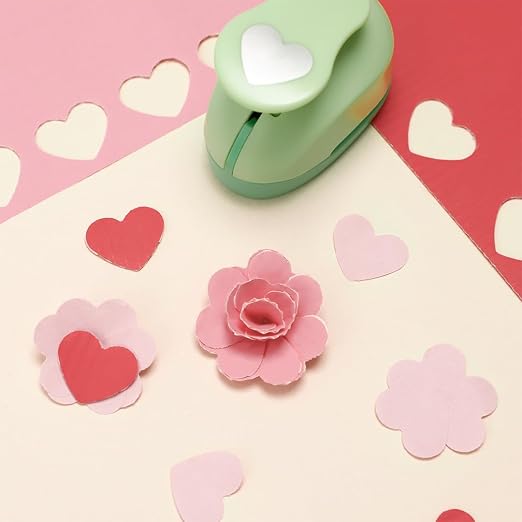 UCEC 2 Inch Heart Punch, Heart Paper Punch Shapes, Large Decorative Craft - Image 9