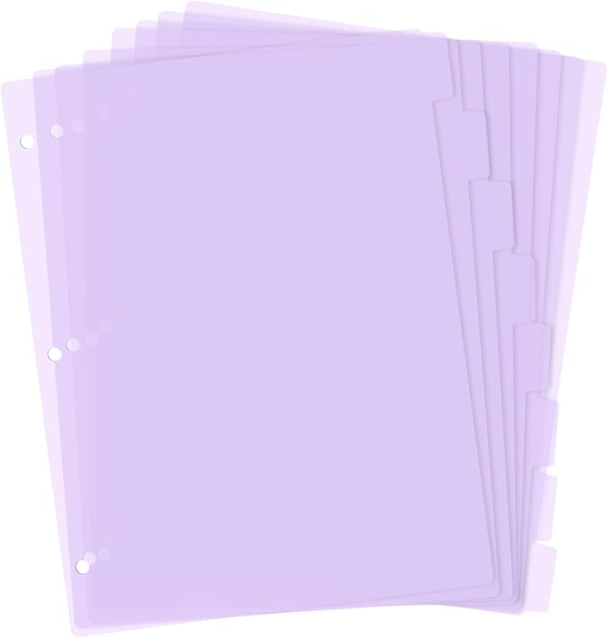 3 Ring Pink Binder Dividers by KALIONE