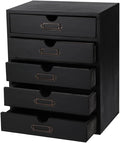 Wooden Storage Box with 5 Drawers Apothecary Drawers Vintage Wooden Drawers by Unknown
