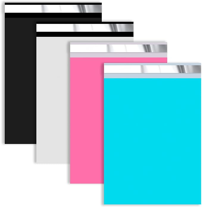 Mixed Color Poly Mailers 14.5x19 inch 50 Pcs by VAPULCIO