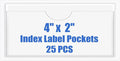 Origin-Joy 25 PCS Self-Adhesive Index Label Pockets by Origin-Joy