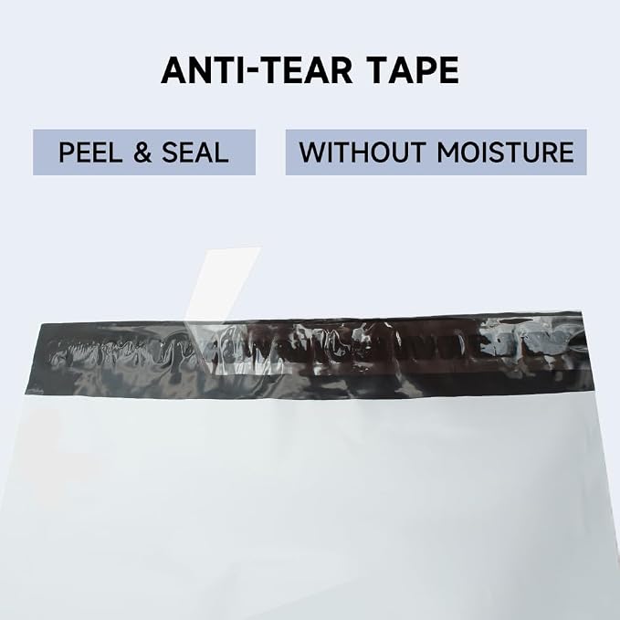 White Poly Mailers 14.5x19 Inch, 200 Pack | Self-seal shipping bags - Image 6