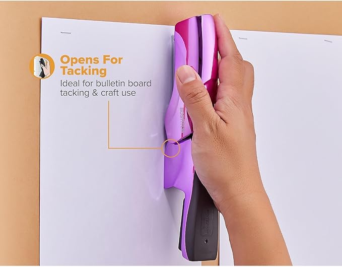 Bostitch Office Heavy Duty Stapler, 40 Sheet Capacity, No Jam, Half Strip - Image 6