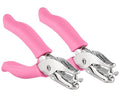 Single Hole Punch Metal Pink, 1/4” Hole Puncher by Enday