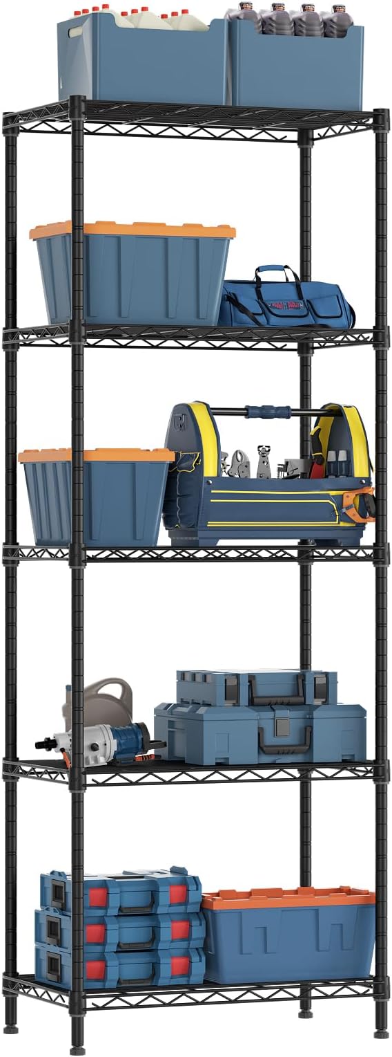 Golpart 5 Tier Adjustable Storage Shelves Heavy Duty Metal Utility Shelf 500LBS - Image 7