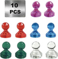 Ant Mag Magnetic Push Pins, 10 Pack Strong Whiteboard Magnets by AntMag