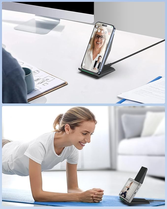 Fast Wireless Charger, NANAMI Wireless Charging Stand Compatible iPhone 17/17 - Image 4