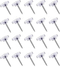 150 Count Push Pins, Flat Thumb Tacks Steel Point and Clear Plastic Head by MUUZLL