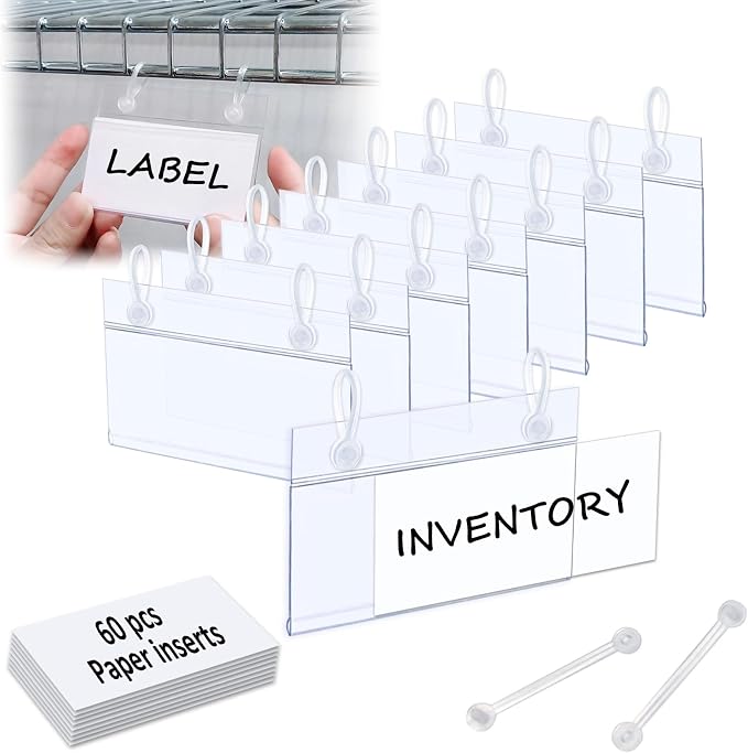 ChanQnTon Plastic Shelf Labels, Price Tags, Shelf Tags by ChanQnTon