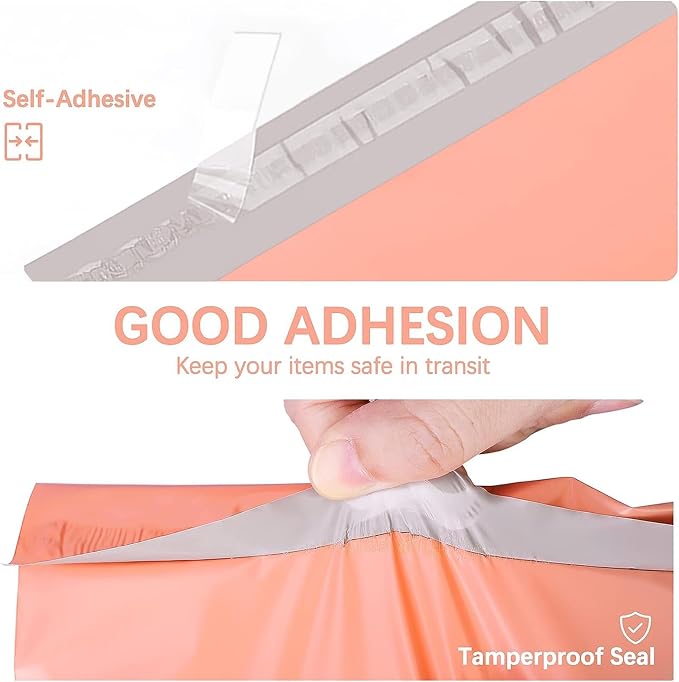 Metronic Large Poly Mailers 19x24 50Pack Thick Shipping Bags, Peach Pink | - Image 3