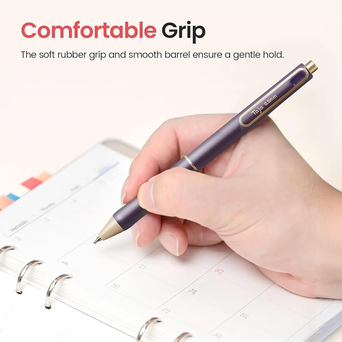 Taja Gel Pens, 0.5mm Fine Point Smooth Writing Pens - Image 5