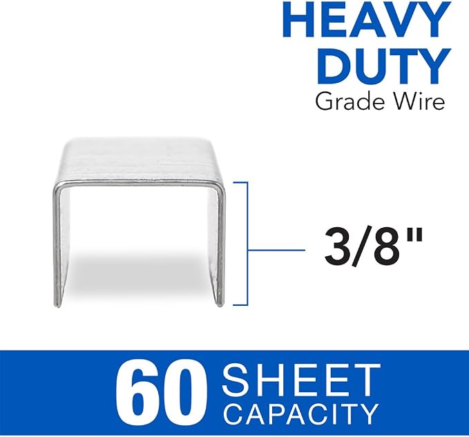 Swingline Staples, Heavy Duty, 3/8" Length, 60 Sheet Capacity, 1 Pack - Image 3