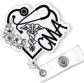 CMA Badge Reel Retractable for Certified Medical Assistant & Medical Worker by Bydevia