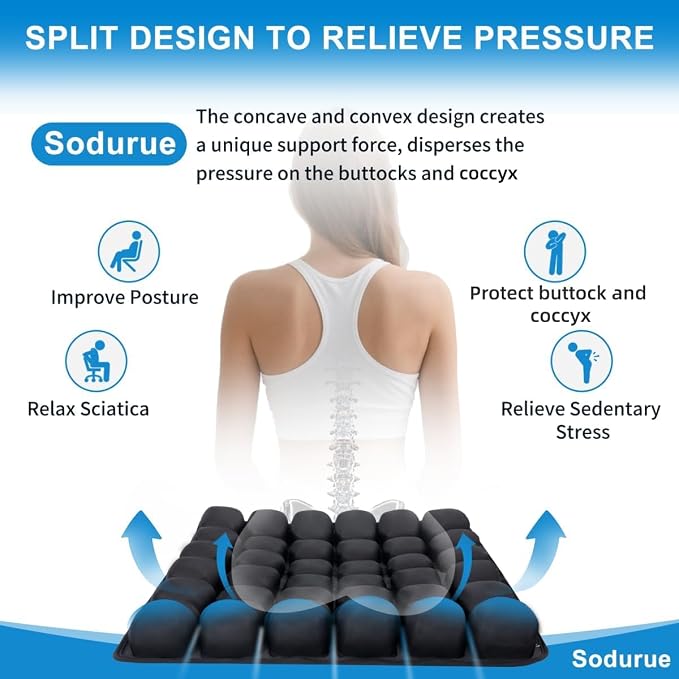 Sodurue Travel Cushion Airplane Seat, Airplane Seat Cushion - Image 3