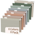 gisgfim 8pack Poly Plastic Hanging File Folders Letter Size 11.8 x 8.85 Inches by gisgfim