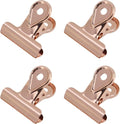 Xiaoyztan Mini Clips, 30mm Wide Rose Gold Bulldog Clips Paper Clip Binder Bull by Welcometoxiaoyztan