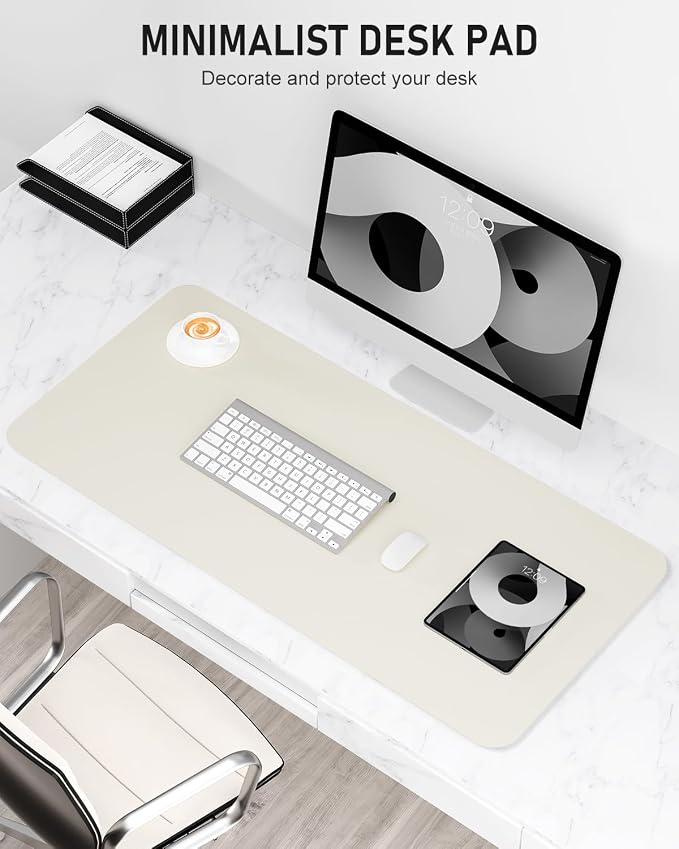Desk Pad, 23.6" x 13.8" PU Leather Non-Slip Desk Mat Large Mouse Pad - Image 2