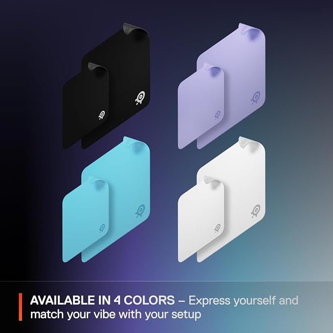 SteelSeries QcK Medium Gaming Mousepad — Black — Non-Slip Silicone Rubber Base - Image 6
