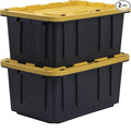 CX BLACK & YELLOW, 17-Gallon Heavy Duty Storage Bins by BLACKYELLOW