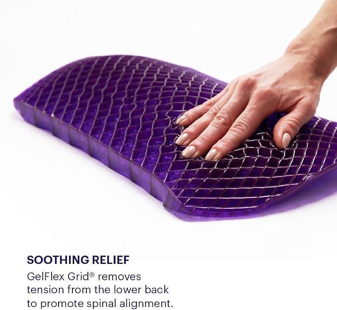 Purple Back Cushion, Lumbar Support Pillow - Image 5