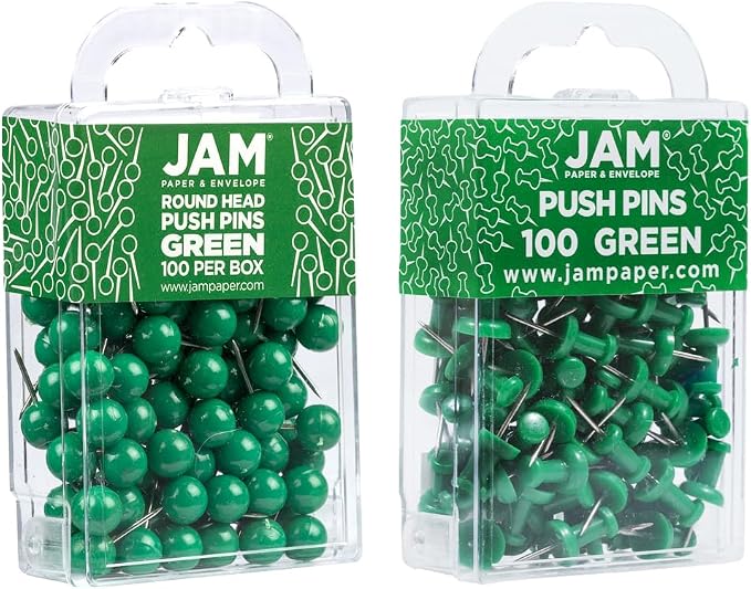 JAM PAPER Colorful Push Pins - Image 2