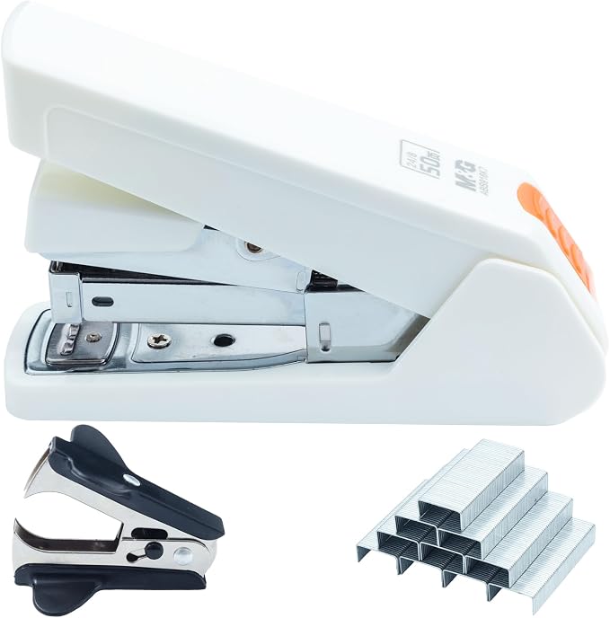 M&G Effortless Stapler 50 Sheet Capacity One-Touch Stapling, Heavy Duty Desktop by MG