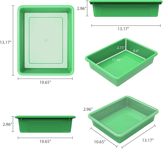 Storex 62520U05C Storage Tray, Letter Size, Flat Tray - Image 6