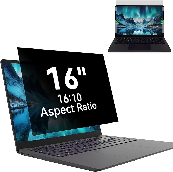 Laptop Privacy Screen 16 Inch, Laptop Screen Privacy Shield 16:10 Aspect Ratio by MaoYeye