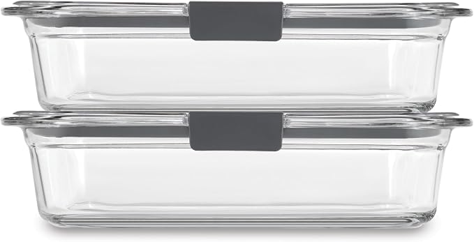 Rubbermaid Brilliance Glass Food Storage Containers, 8 Cup, Leak-Proof - Image 6