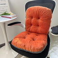 Orange & Red Chair Seat Cushion by Unknown