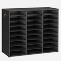 HOOBRO Literature Organizer, 27 Compartments Wooden Mail Organizer, Countertop by HOOBRO