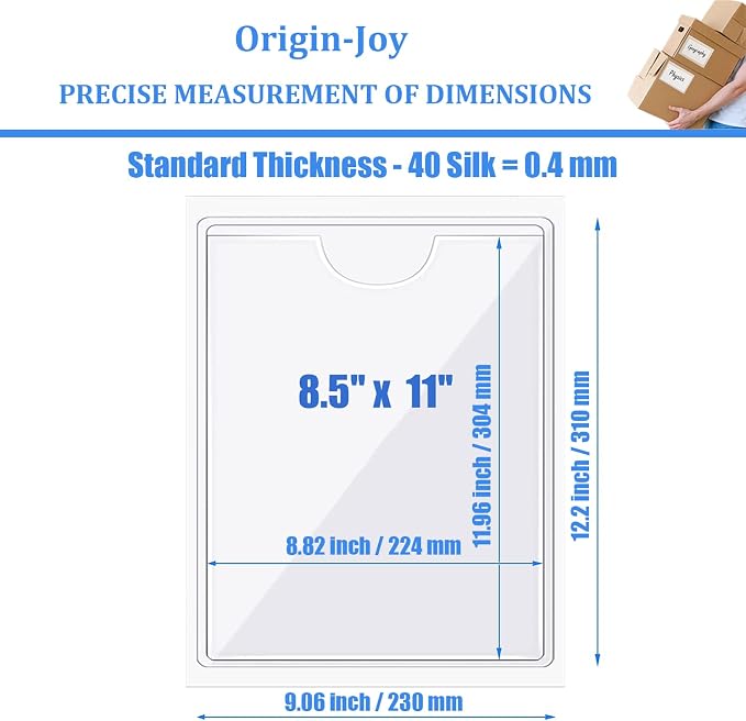 Origin-Joy 35 PCS Self Adhesive Index Card Pockets - Image 2