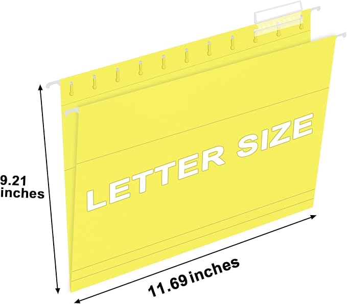 HERKKA Hanging File Folders, 30 Pack Reinforced Letter Size Hanging Folders - Image 2