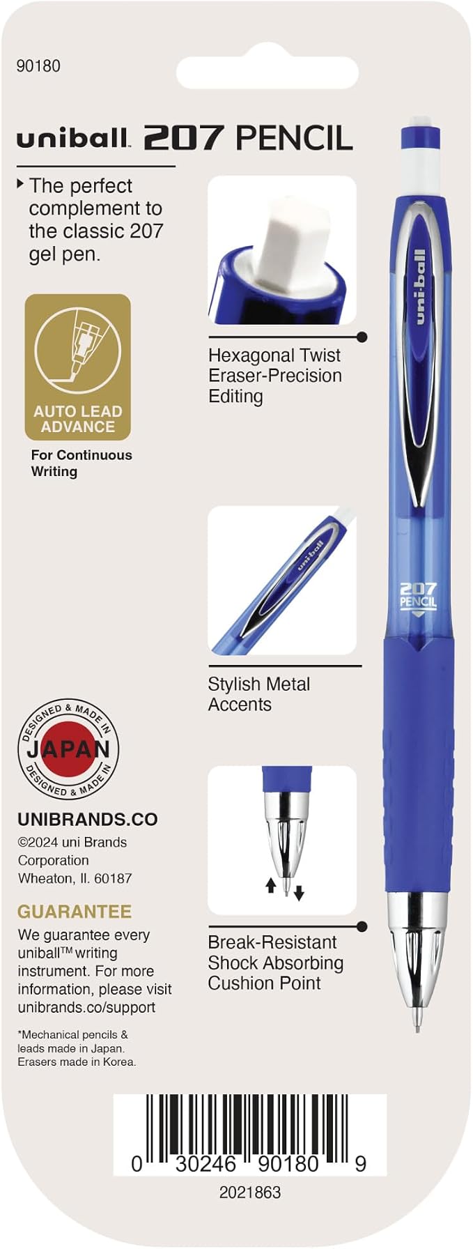 uniball 207 Mechanical Pencil Starter Kit, HB #2, 2 Pack - Image 7