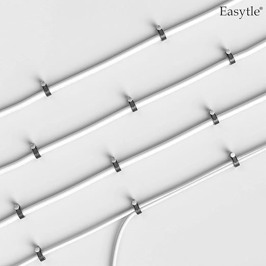 Easytle Plastic Cable Clamps Nail in Cable Clips 100 Pcs 10mm Cable Wire Clips - Image 7