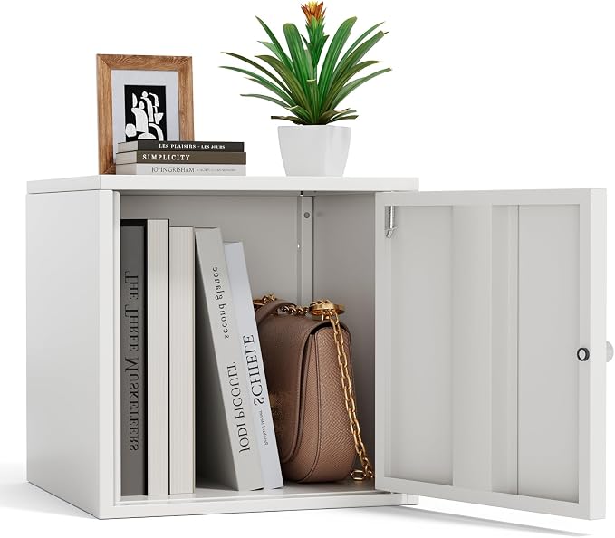 Cube Storage Organizer, Small Steel Cabinet by Unknown