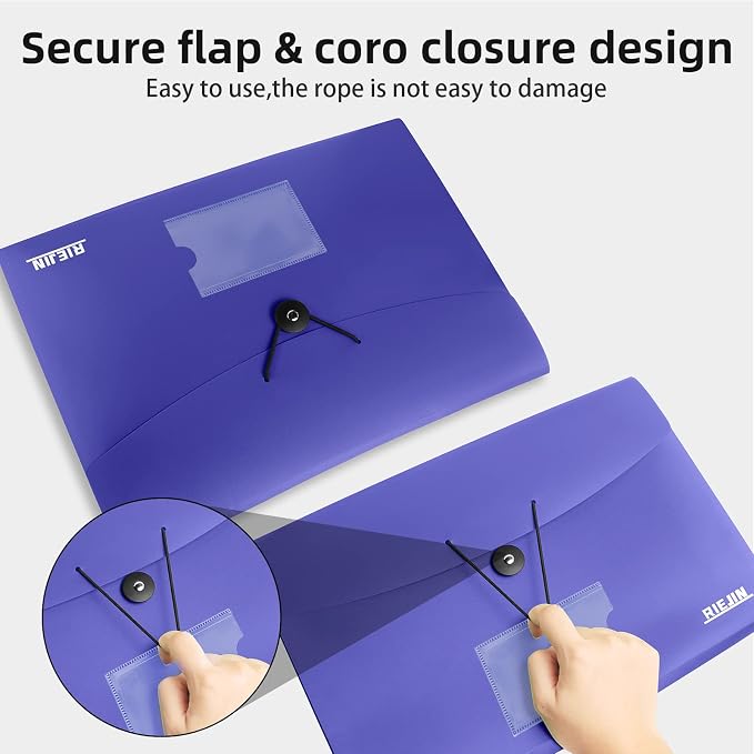 Accordian File Organizer 7 Pocket Expanding File Folder - Image 5