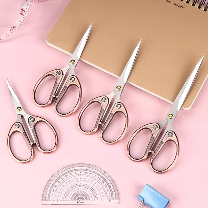 6.3" All Stainless Steel Office Scissors, Ultra Sharp Blade Shears, Sturdy - Image 4
