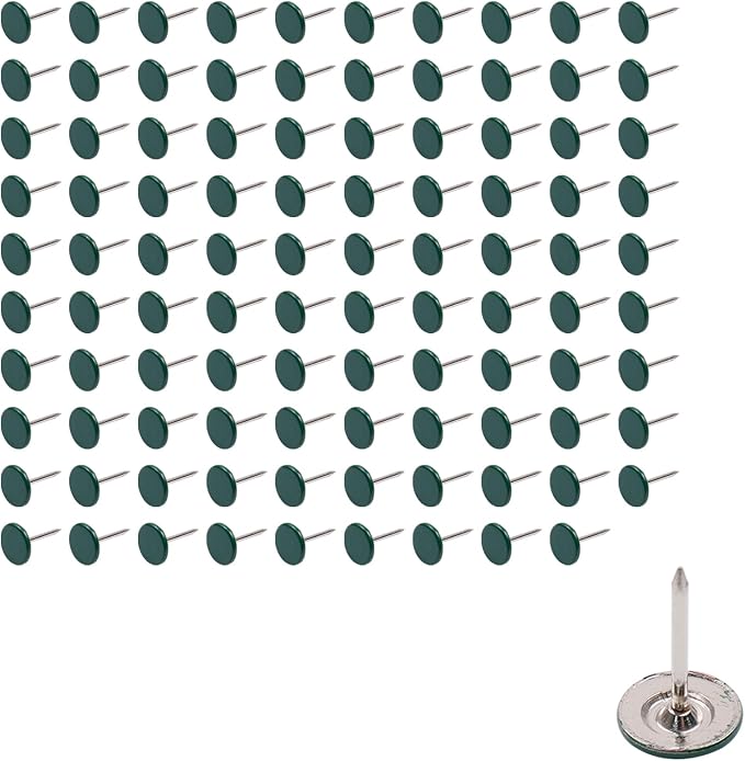 100Pcs Flat Head Upholstery Tacks Home Furniture Decor Tack Upholstery Nails by SSYDIEN