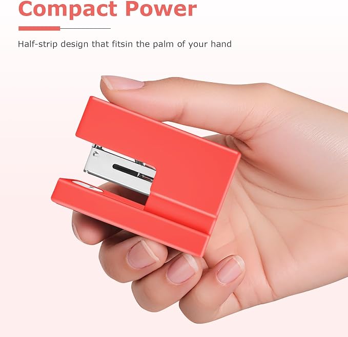 Mini Stapler - Small Cute Desk Staplers - 25 Sheet Capacity - Image 3